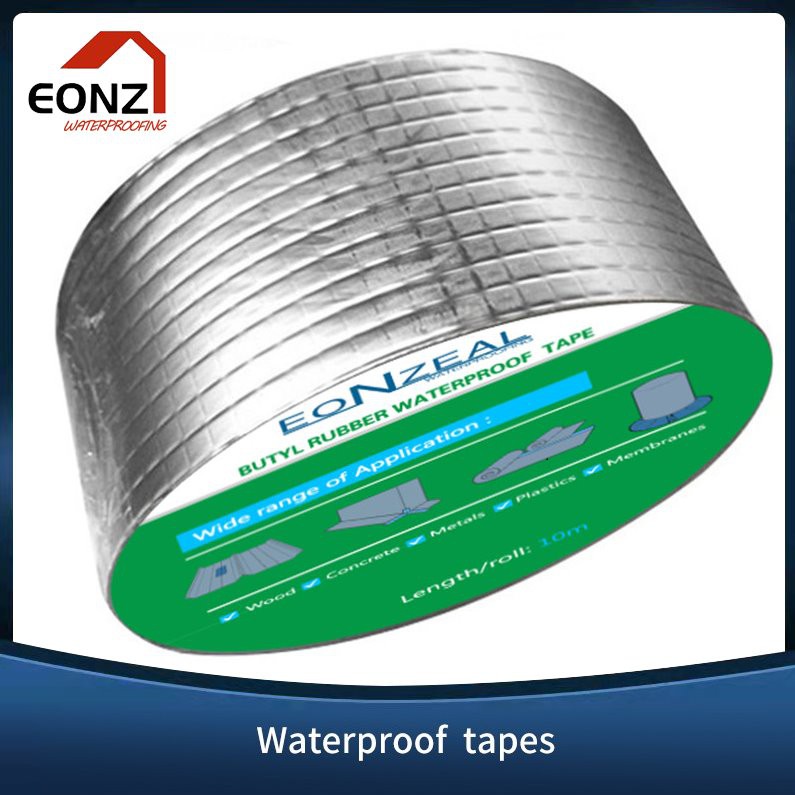 Cinta impermeable de aluminio y caucho de butilo