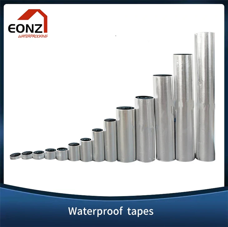 Aluminium Flashing Waterproof Butyl Tape With Yellow Glue Very Sticky