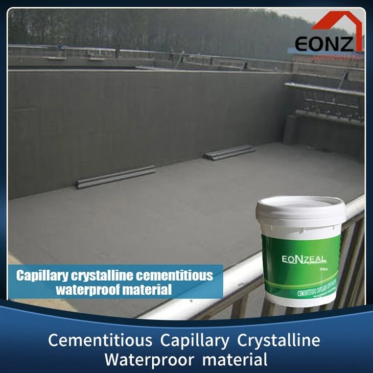 Revestimiento impermeable cristalino permeable a base de cemento para inodoro